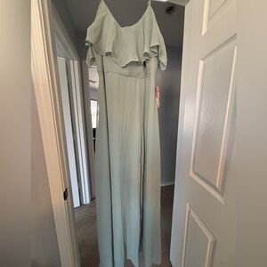 Birdy Grey Jane Dress in Chiffon (Sage), XL